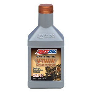 AMSOIL SAE 60 Synthetic V-Twin Motorcycle Oil