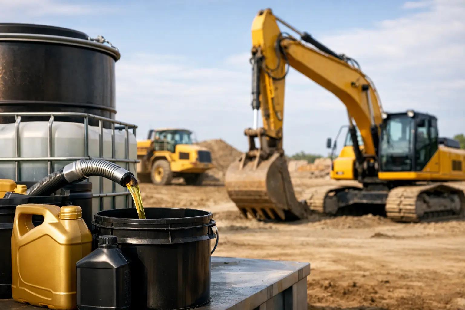 Bulk Lubricants for Construction Equipment