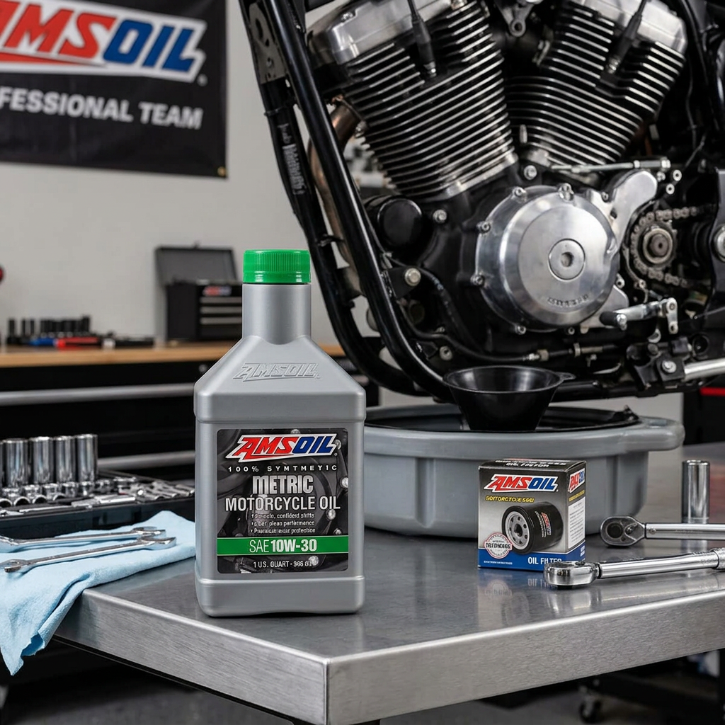 AMSOIL 10W30 Synthetic Motorcycle Oil - Image 3