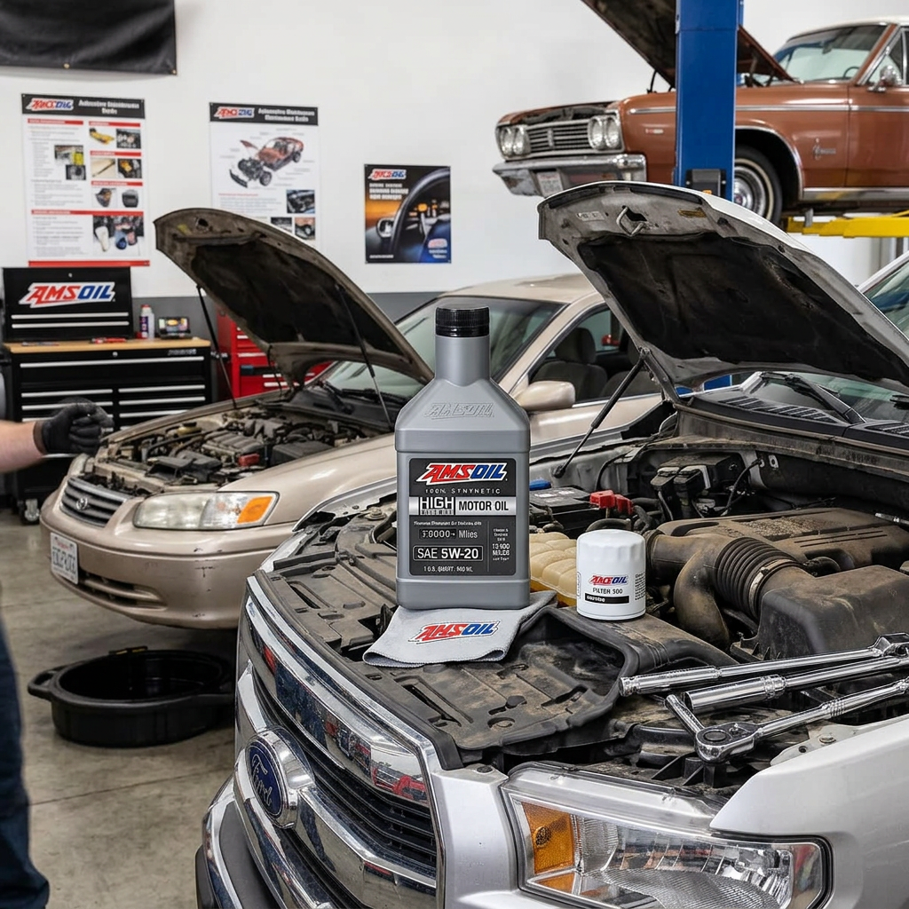 AMSOIL 5W-20 100% Synthetic High Mileage Motor Oil - Image 2