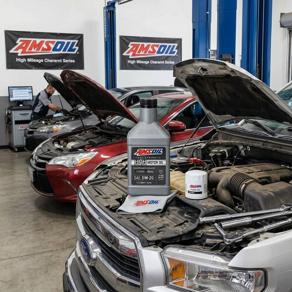 AMSOIL 5W-20 100% Synthetic High Mileage Motor Oil - Image 3