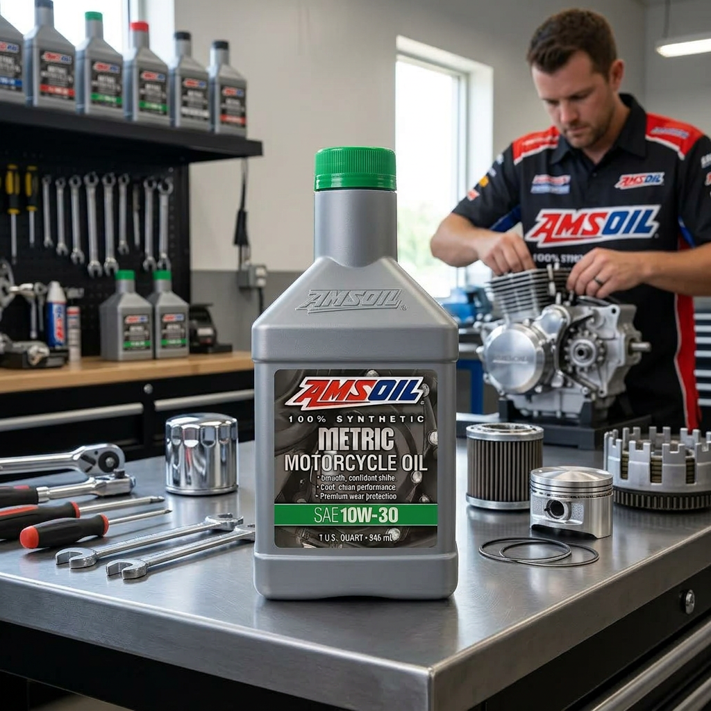 AMSOIL 10W30 Synthetic Motorcycle Oil - Image 5