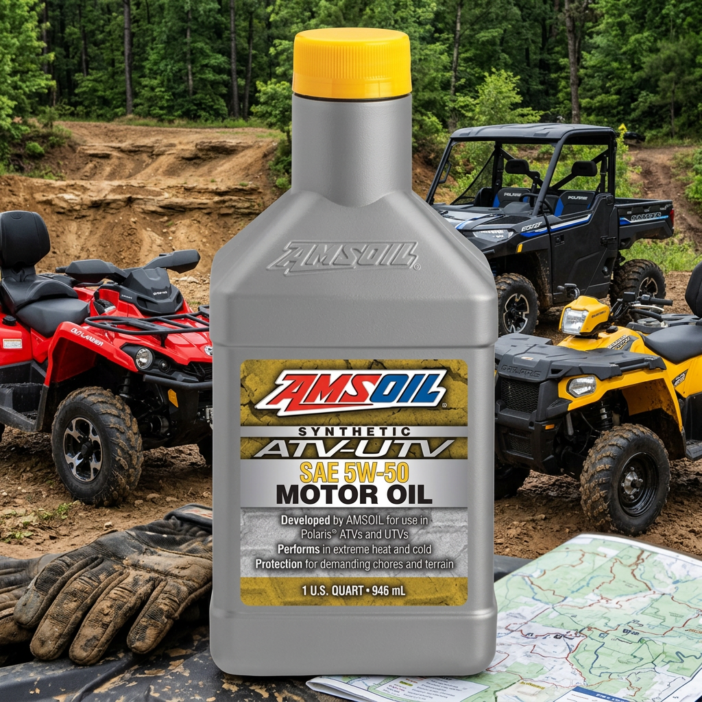 AMSOIL 5W-50 100% Synthetic ATV/UTV Motor Oil - Image 3