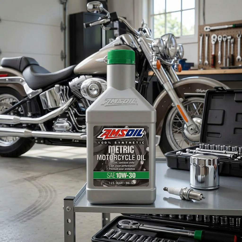 AMSOIL 10W30 Synthetic Motorcycle Oil - Image 4