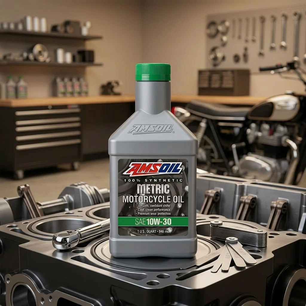 AMSOIL 10W30 Synthetic Motorcycle Oil - Image 6