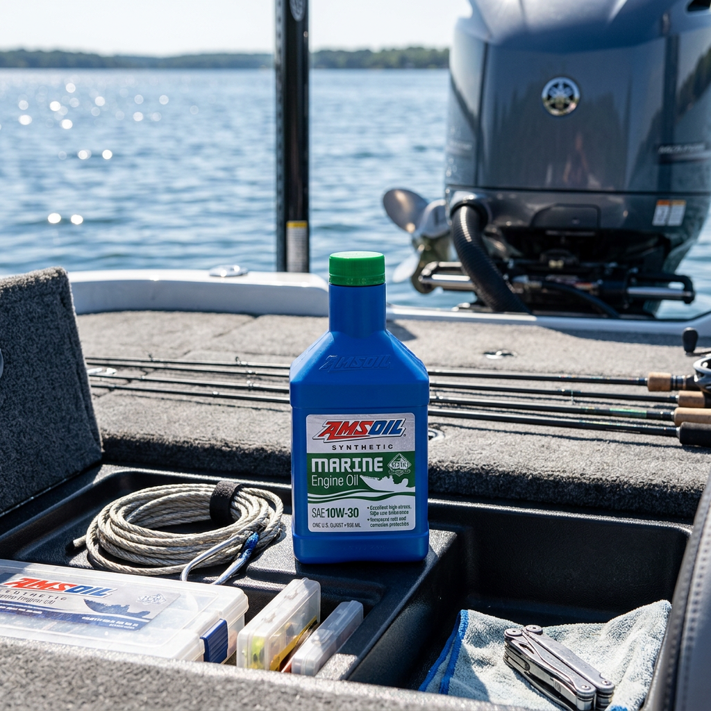 AMSOIL 10W30 Synthetic Marine Engine Oil - Image 3