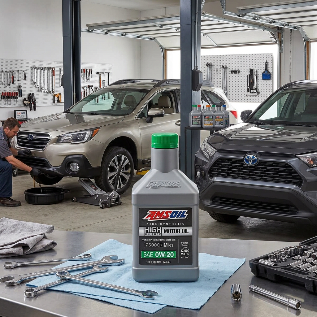 AMSOIL 0W-20 High Mileage Synthetic Motor Oil for Engines Over 75,000 Miles - Image 3