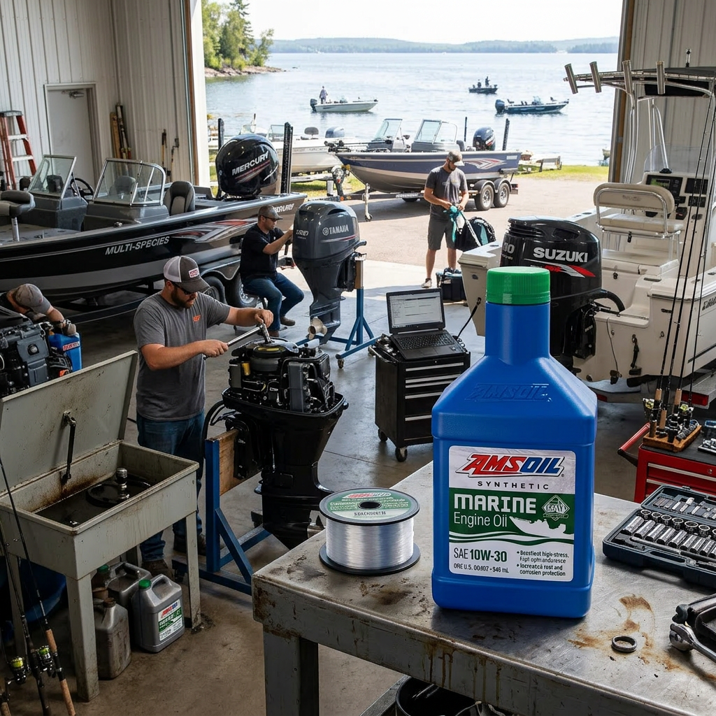 AMSOIL 10W-30 100% Synthetic Marine Engine Oil
