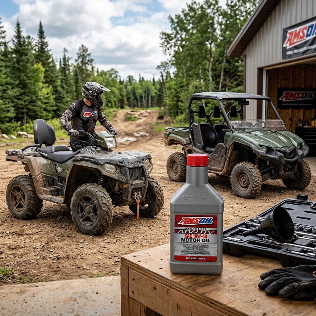 AMSOIL 10W-40 100% Synthetic ATV/UTV Motor Oil - Image 2