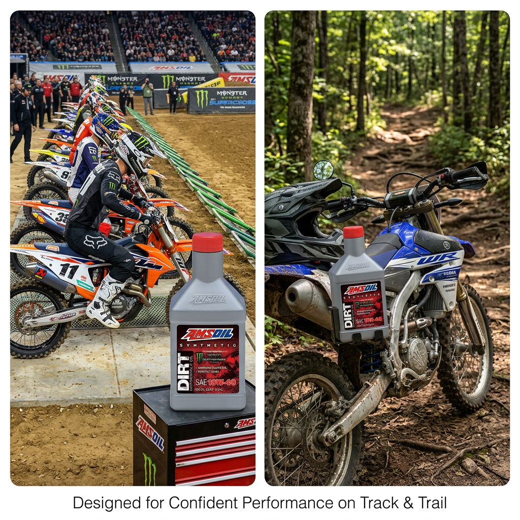 AMSOIL 10W-40 100% Synthetic Dirt Bike Oil - Image 4