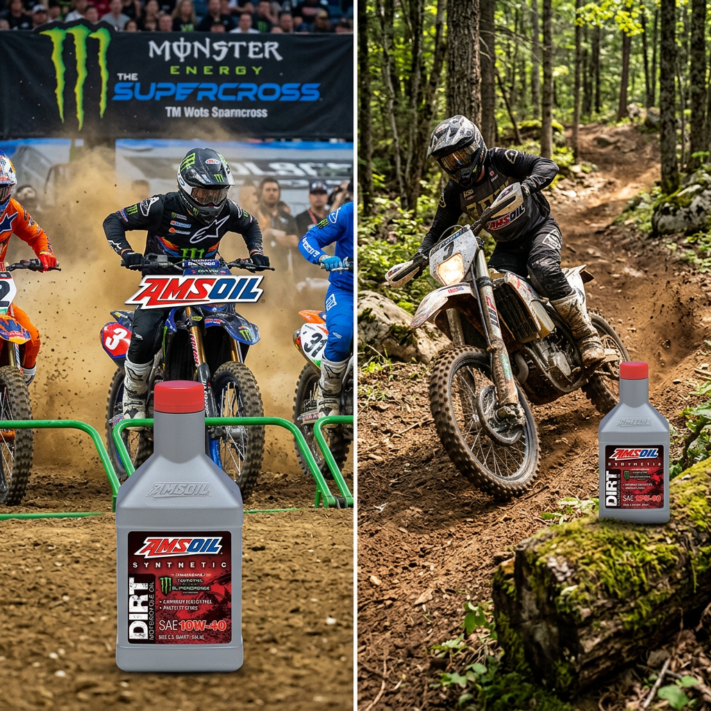 AMSOIL 10W-40 100% Synthetic Dirt Bike Oil - Image 3