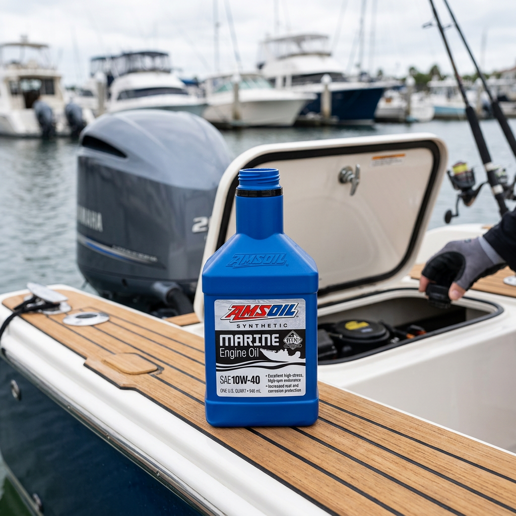 AMSOIL 10W-40 100% Synthetic Marine Engine Oil - Image 3