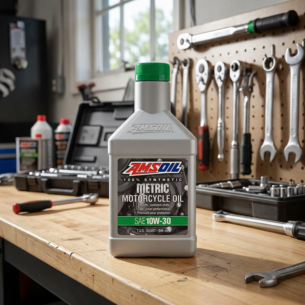 AMSOIL 10W30 Synthetic Motorcycle Oil - Image 2