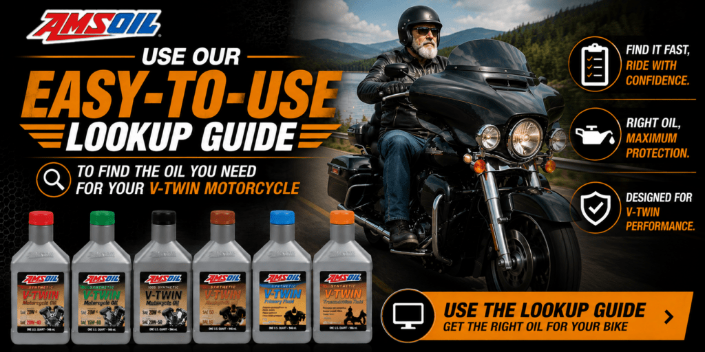 AMSOIL V-Twin Motorcycle Oil Lookup Guide