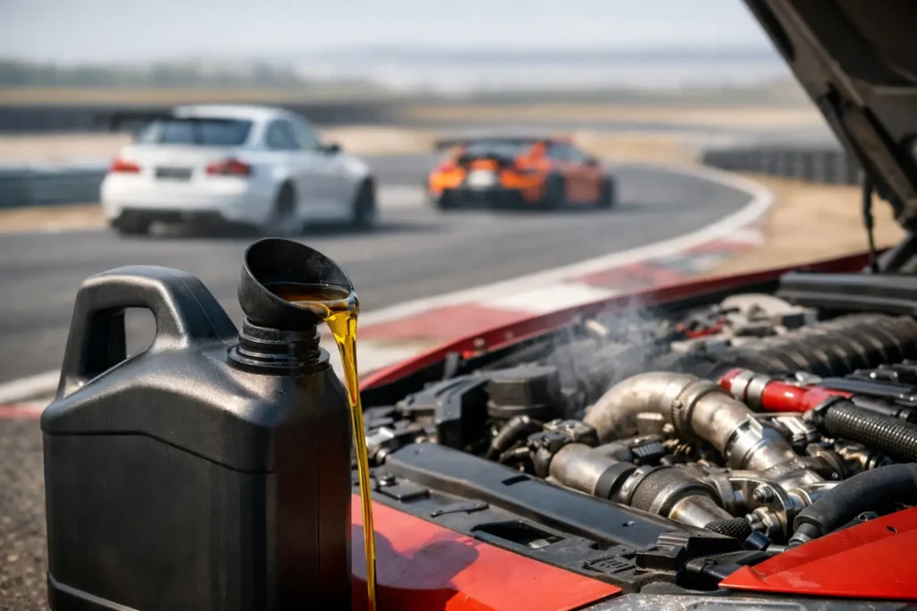 Racing Oil for Track Cars That Holds Up to Heat